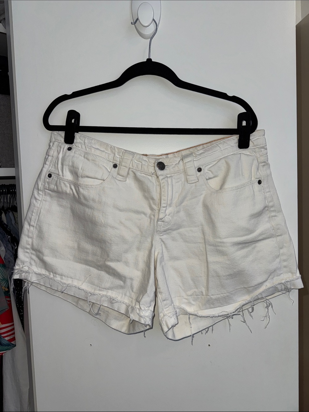 J. Crew | White Denim Cutoff Shorts